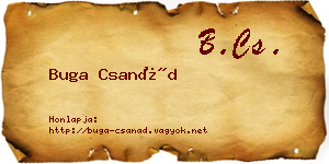 Buga Csanád névjegykártya